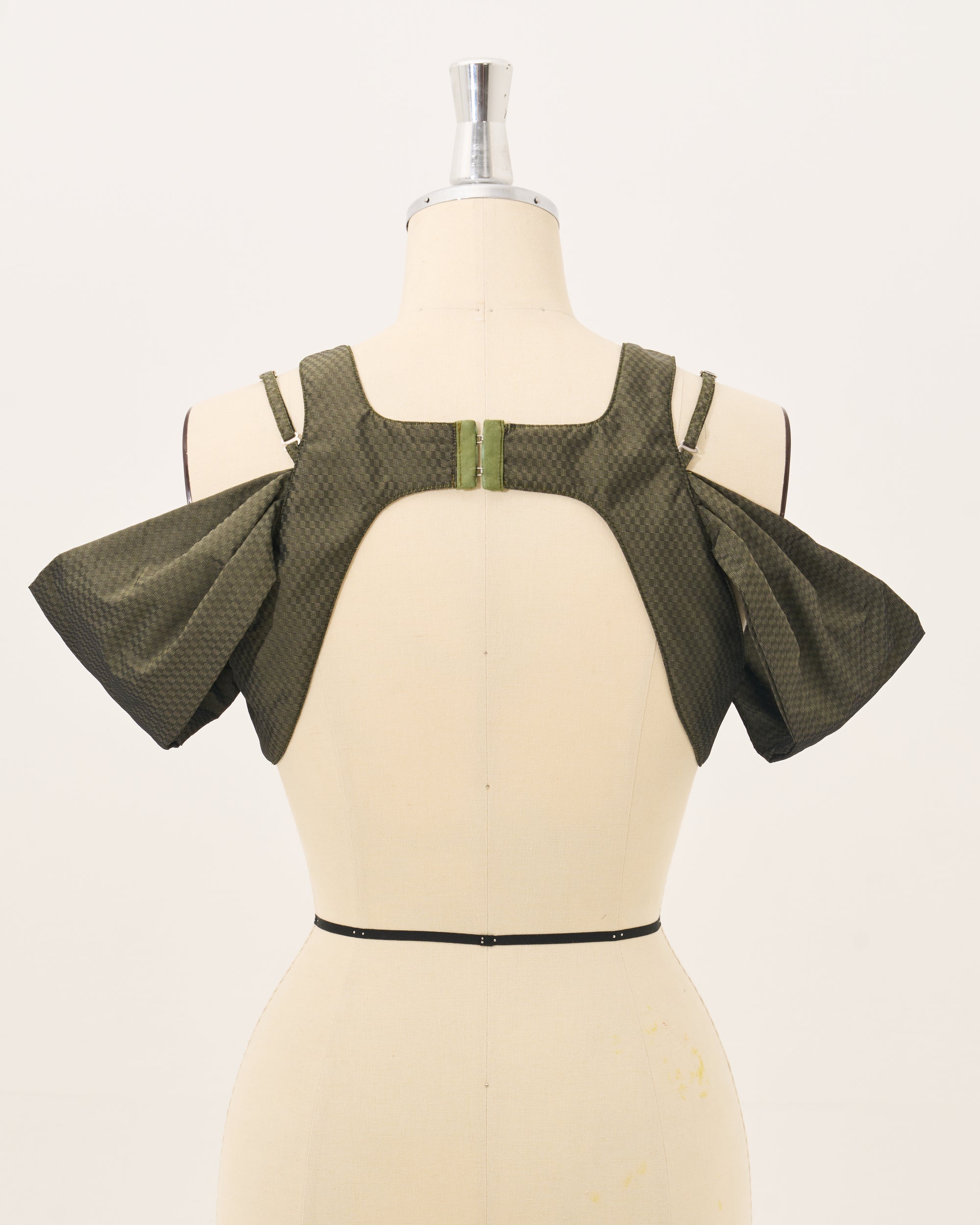 Lung bustier / Green plaid
