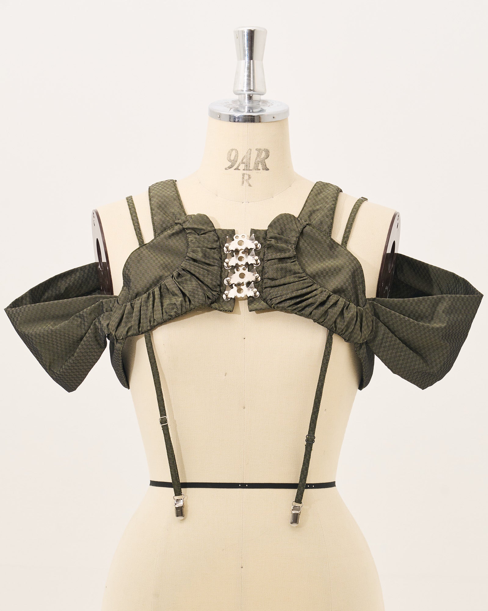Lung bustier / Green plaid