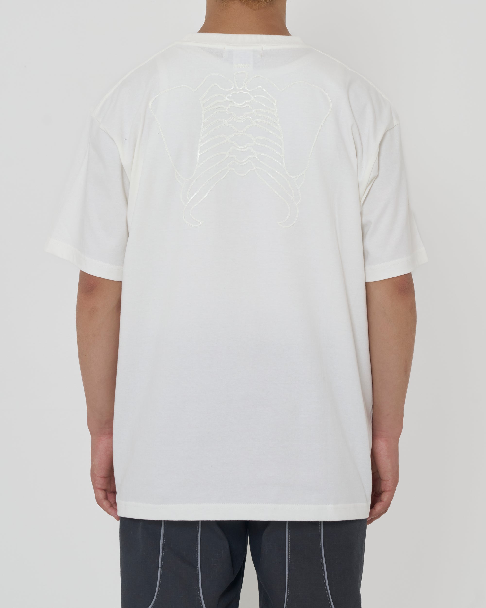 T-shirt squelette / Blanc × Lumineux