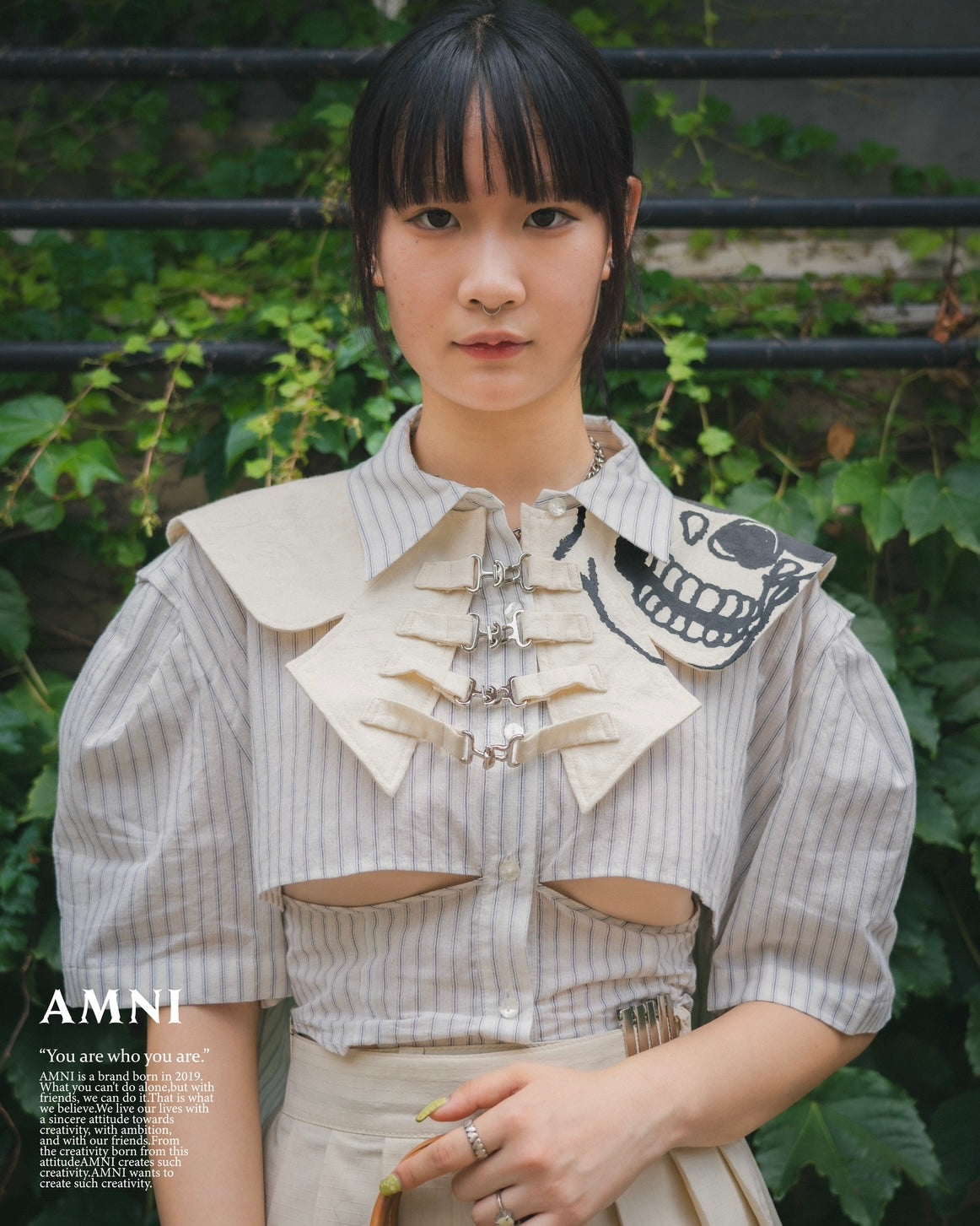 Corset shirt / Stripe