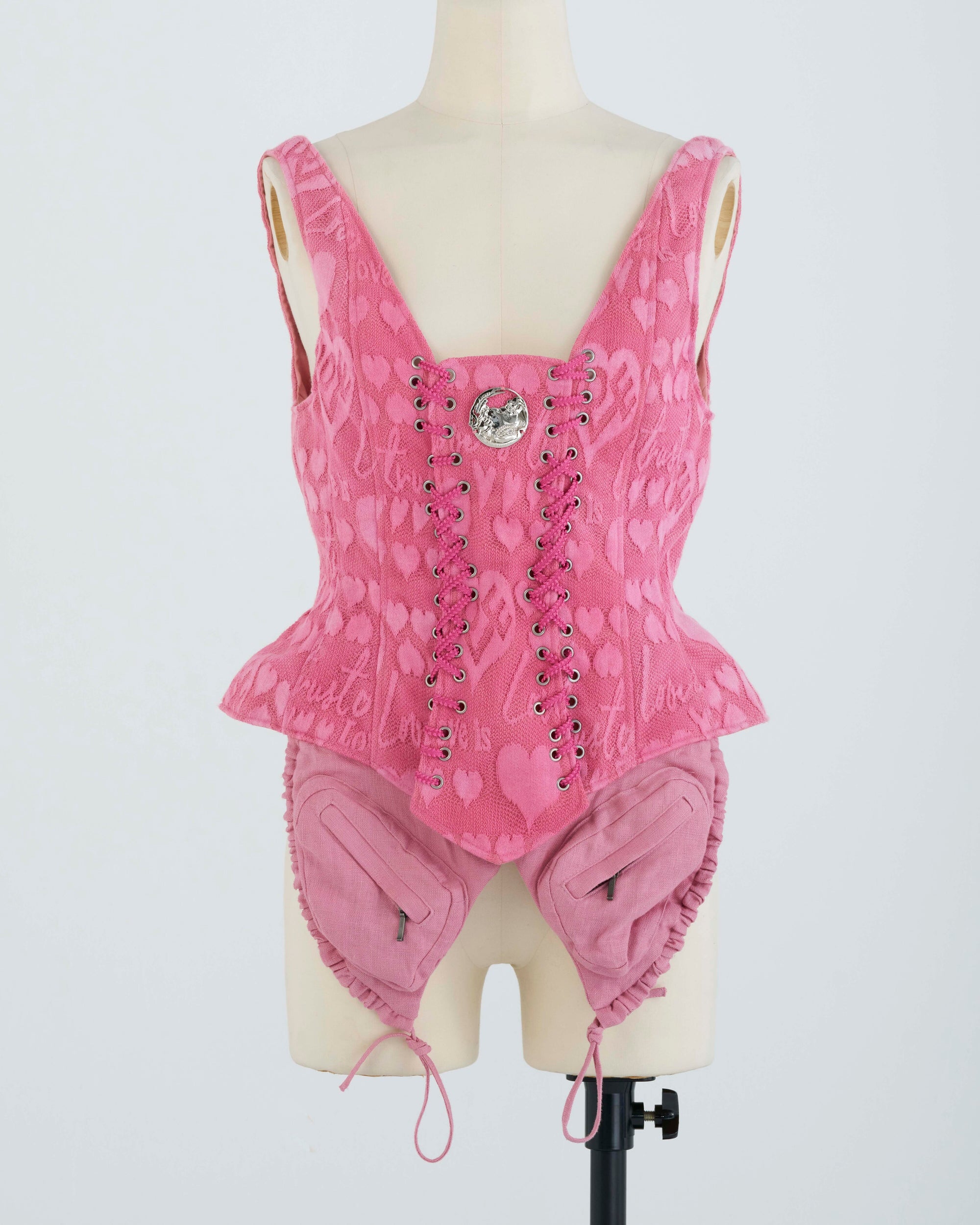 Corset/PINK LOVELY KNIT1