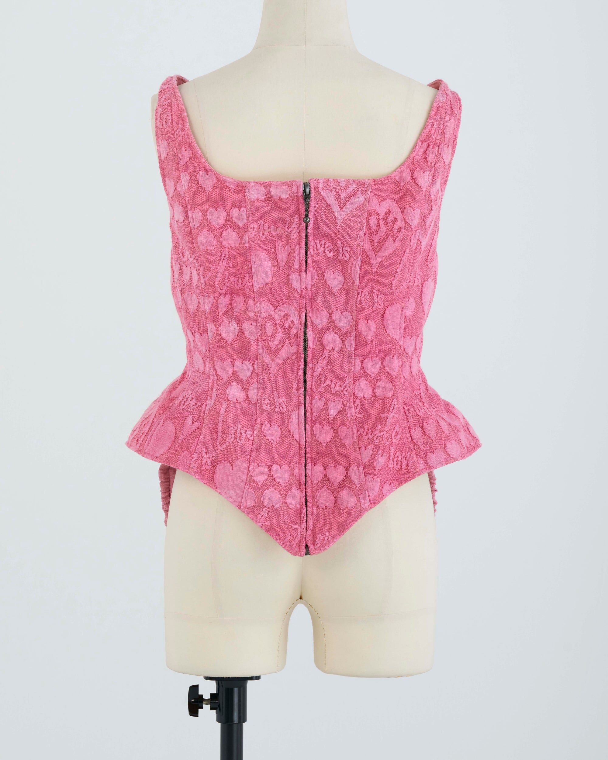 Corset/PINK LOVELY KNIT2