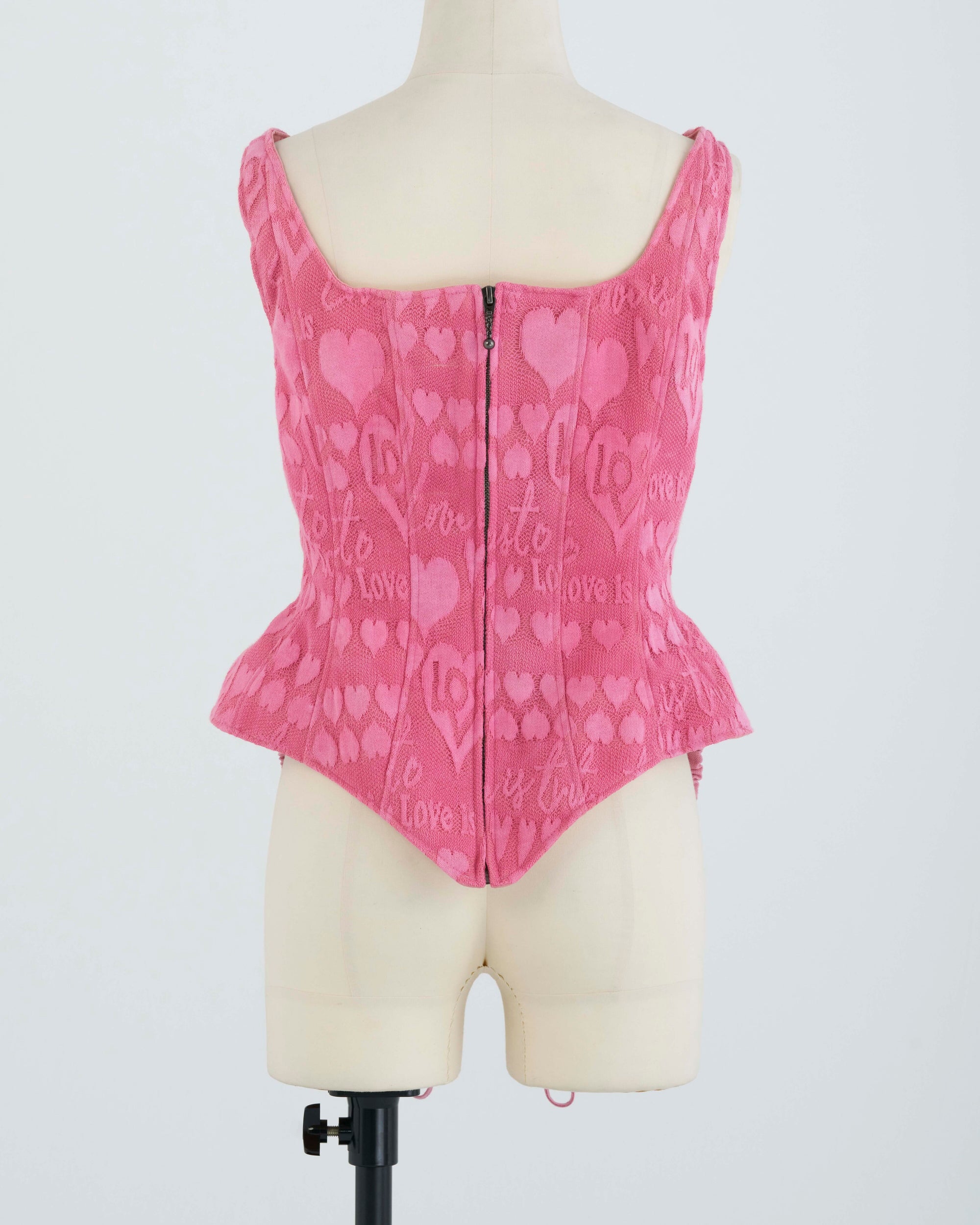 Corset/PINK LOVELY KNIT1