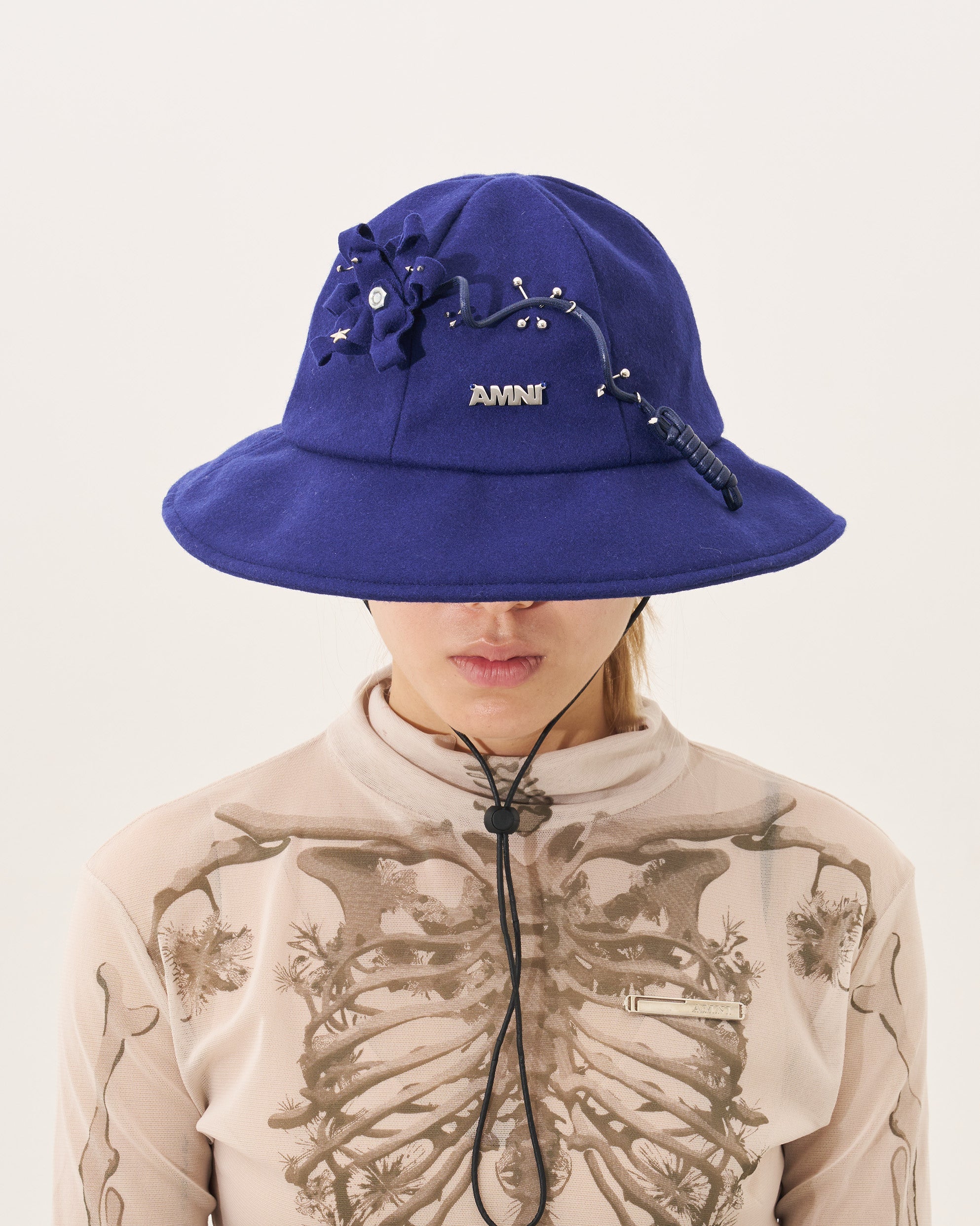 Gauss flower Hat / Blue