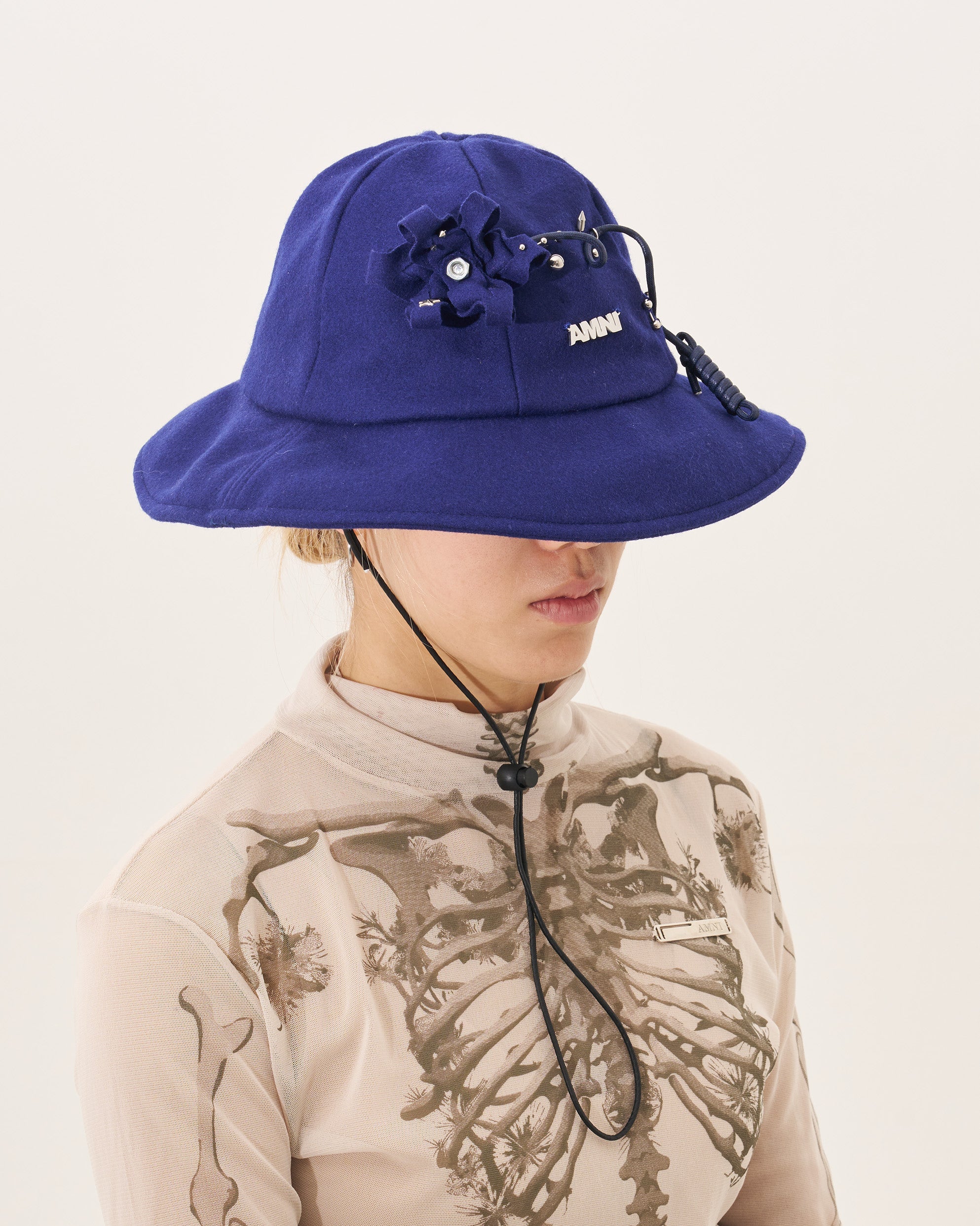 Gauss flower Hat / Blue