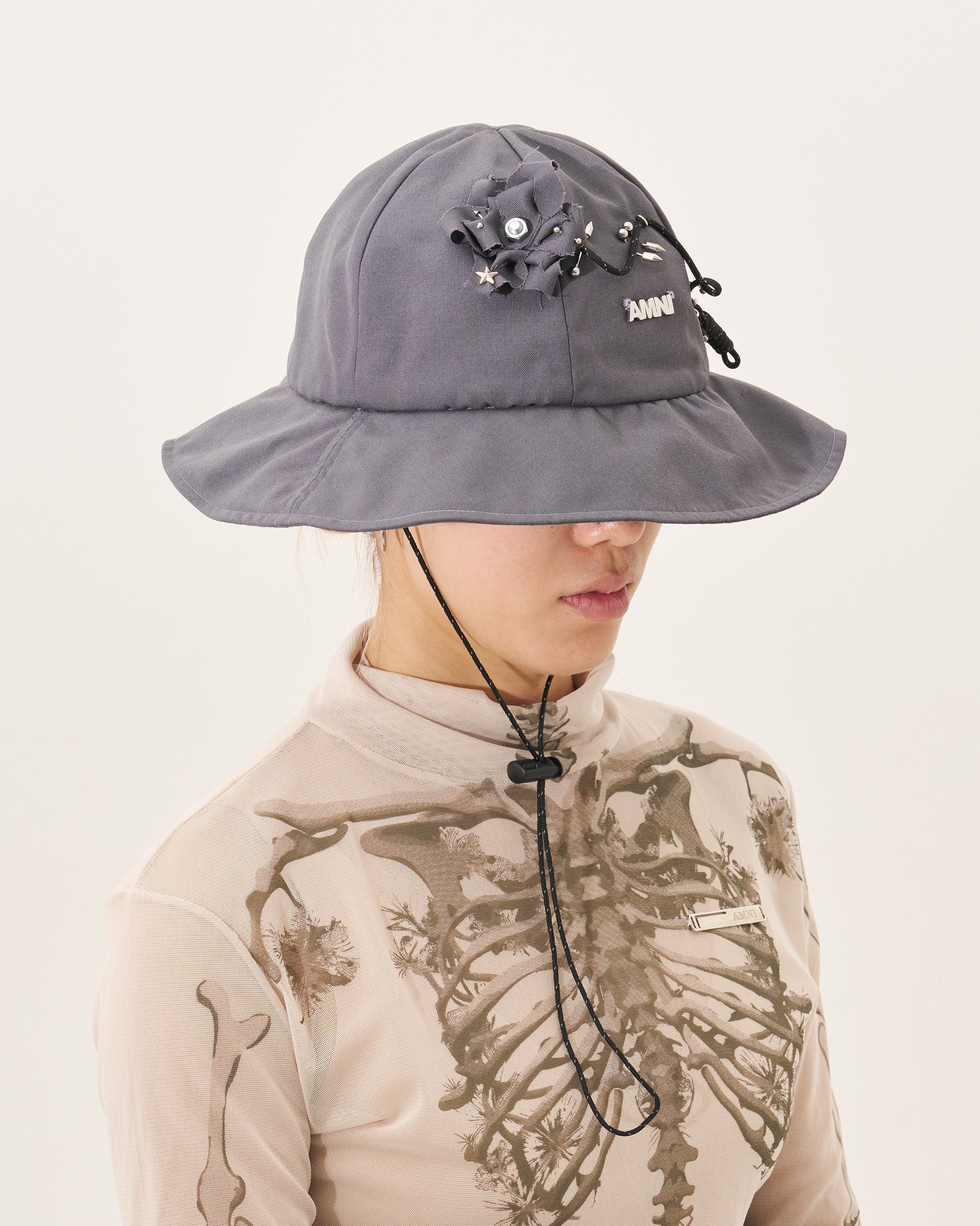 Gauss flower Hat / Grey