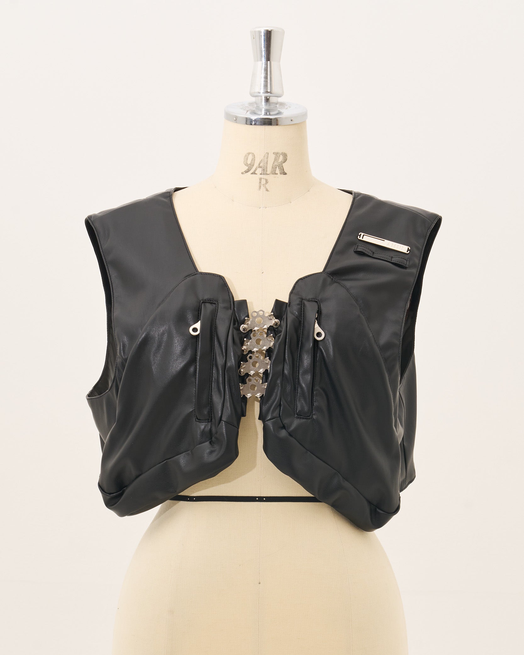 Lung Vest/Black leather