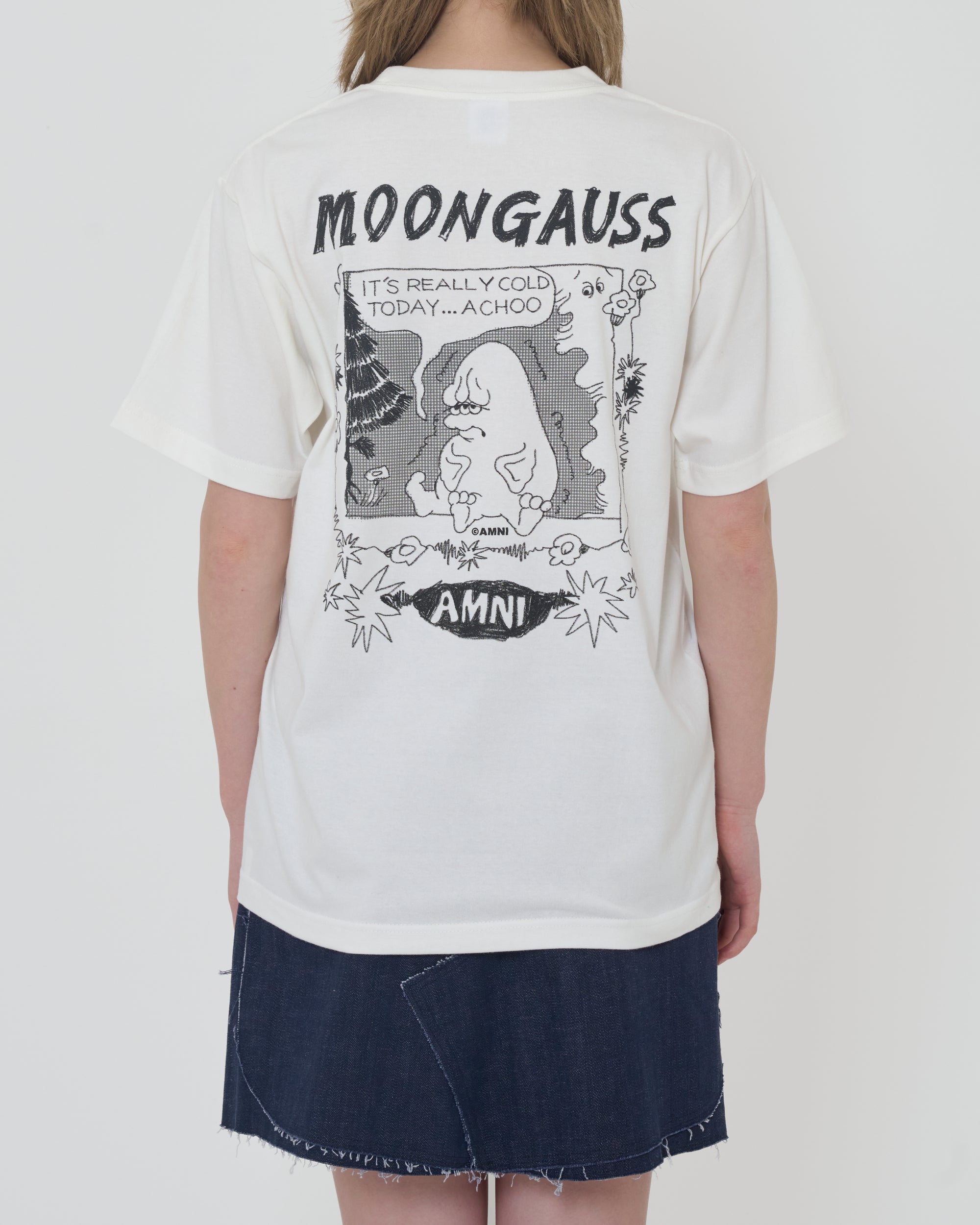 Moongauss Manga T-shirt/WHITE