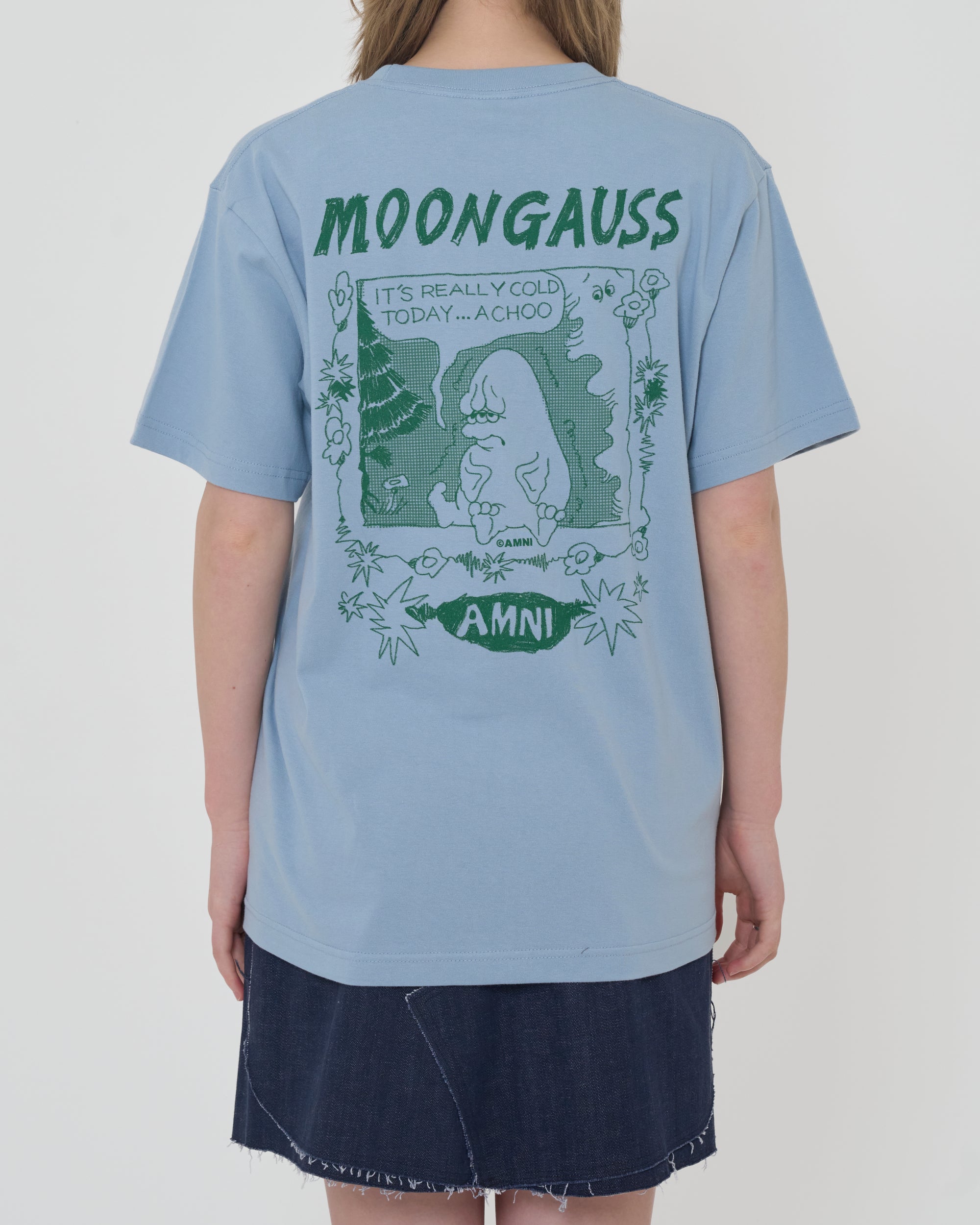 Moongauss Manga T-shirt/SKYBLUE