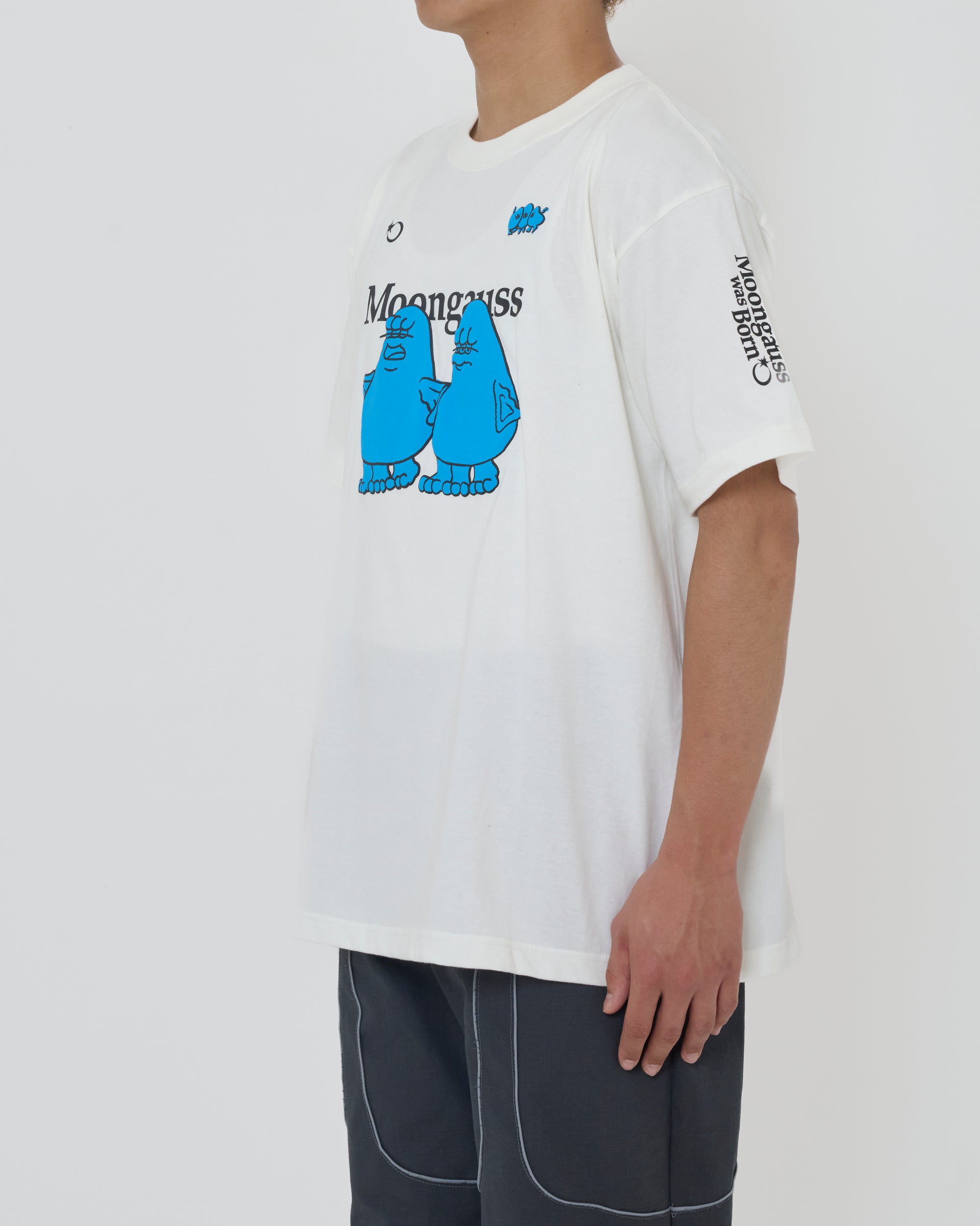 Moongauss Jersey T-shirt/WHITE