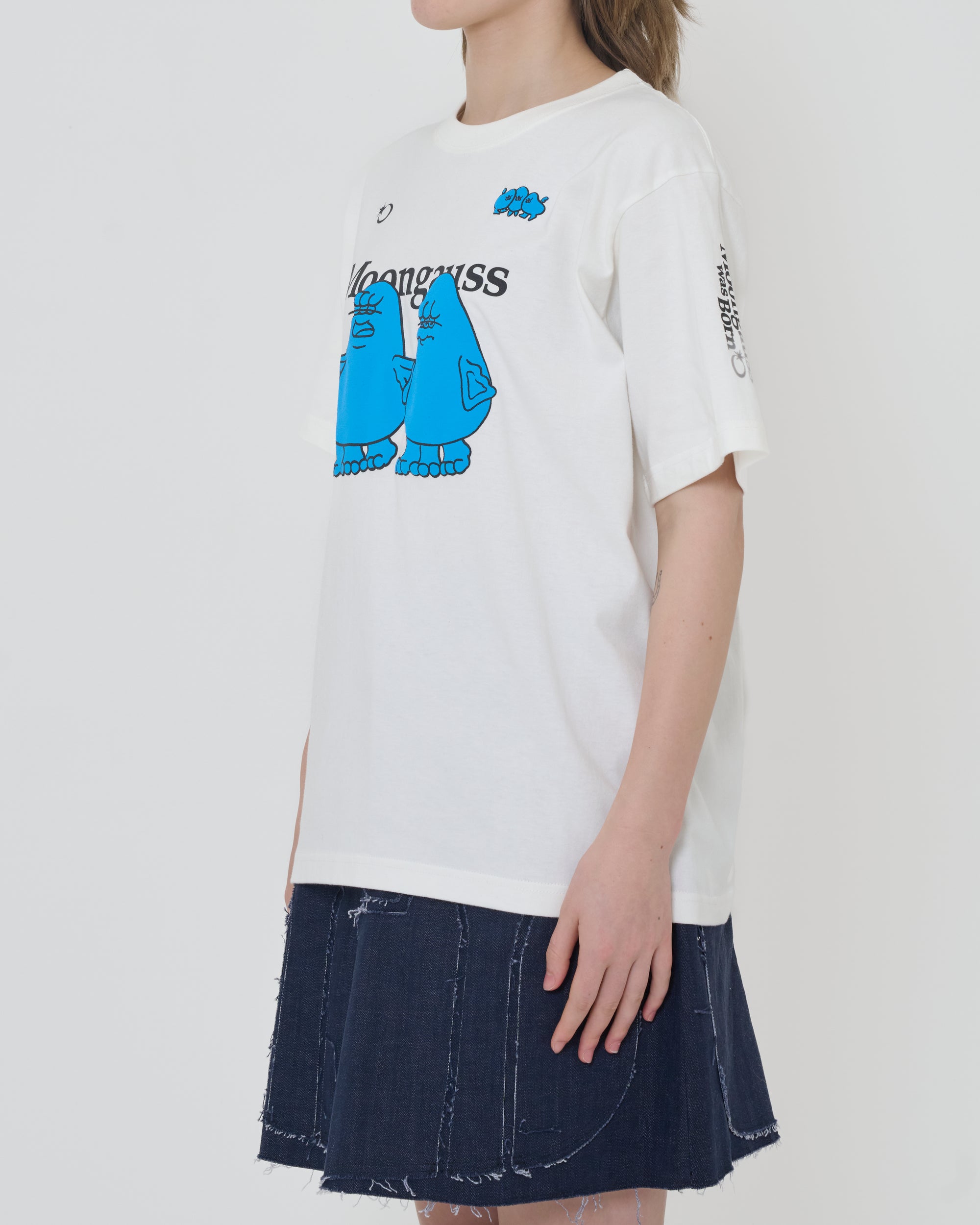 Moongauss Jersey T-shirt/WHITE