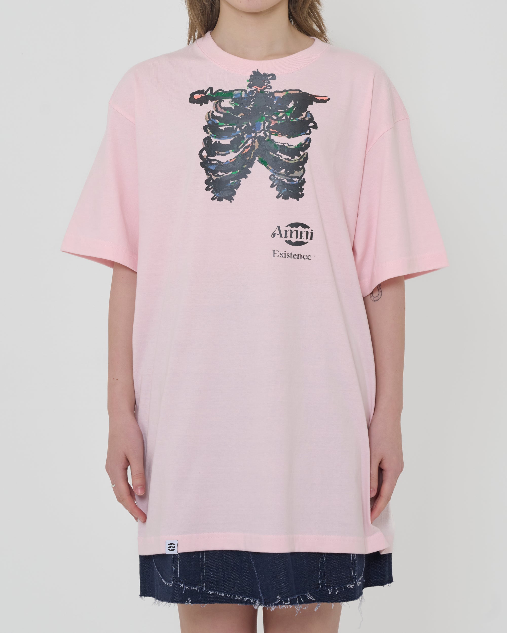 T-shirt / Pink × Marble