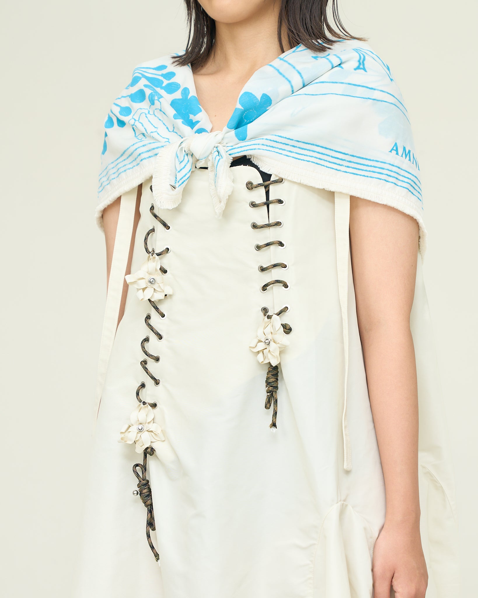 Skeleton scarf/ Blue