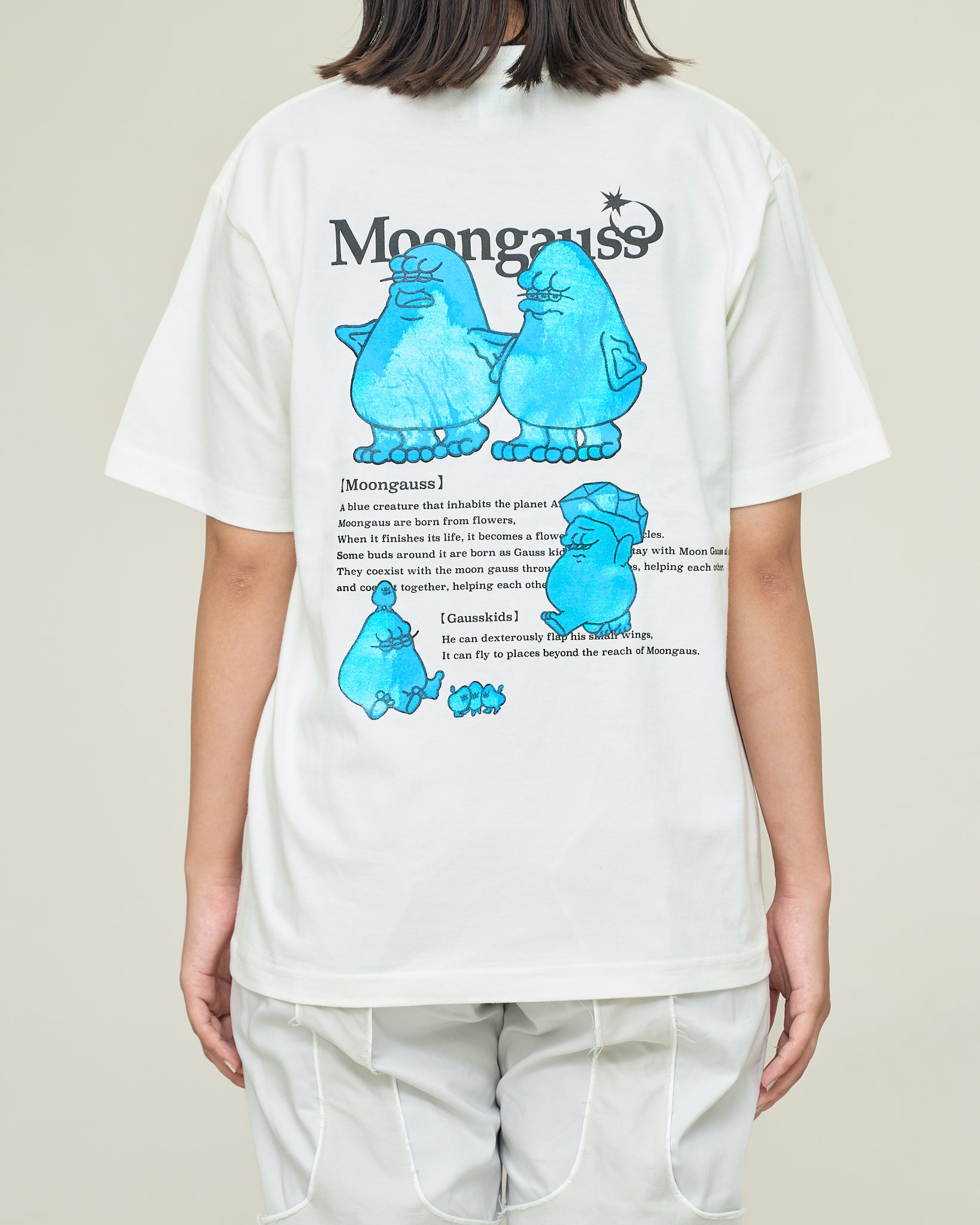 Moongauss dex T-shirt/WHITE