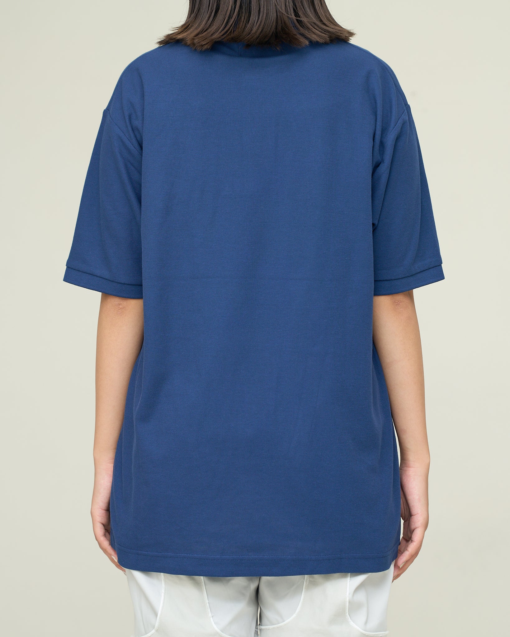 Moongauss emblem polo shirt/BLUE