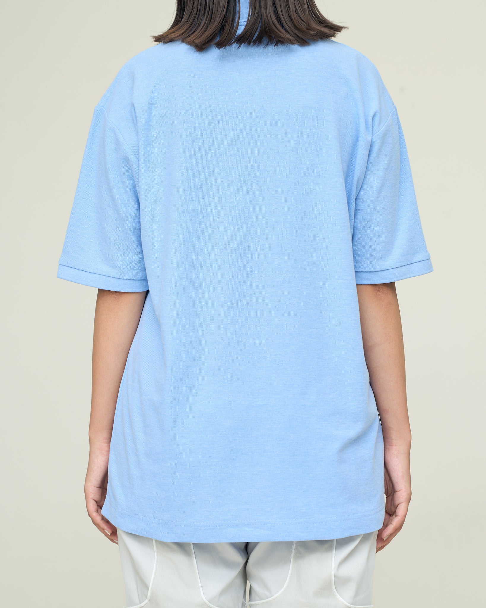 Moongauss emblem polo shirt/SKYBLUE