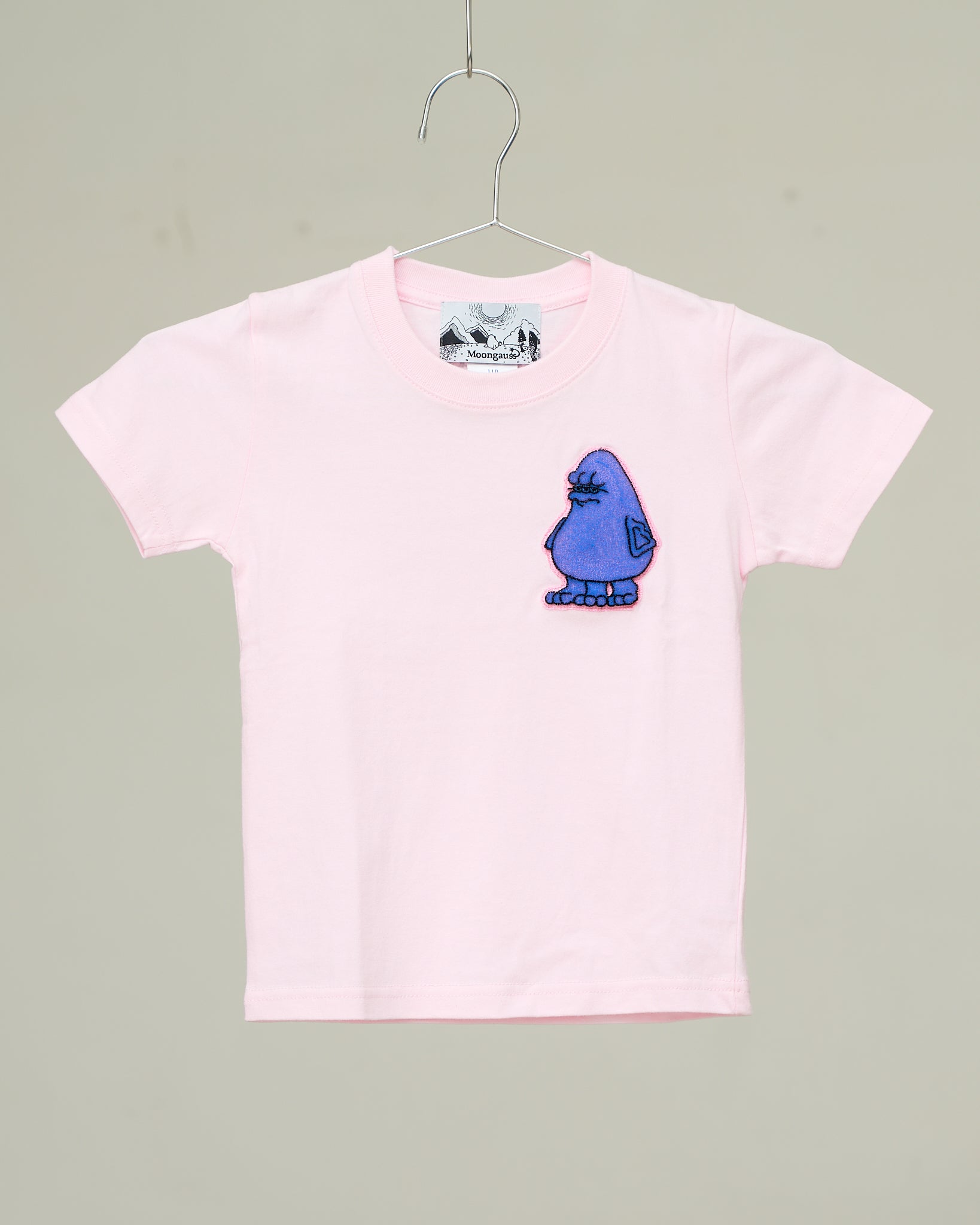 Moongauss emblem T-shirt/KIDS/PINK