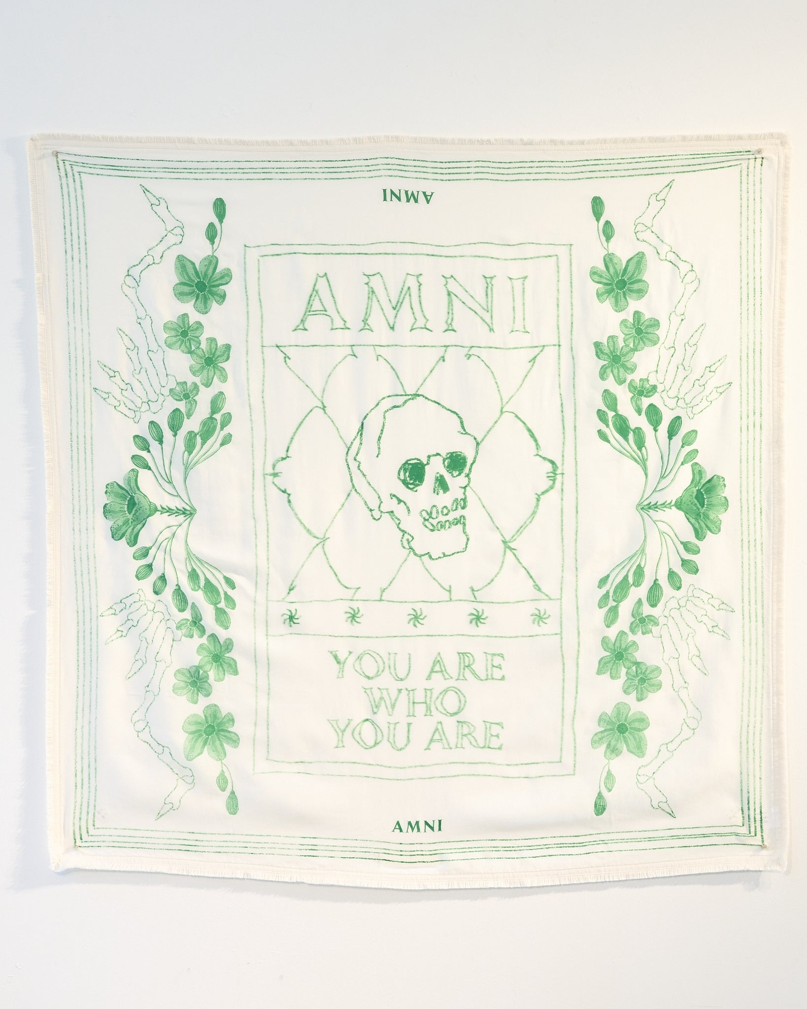 Skeleton scarf/ Green