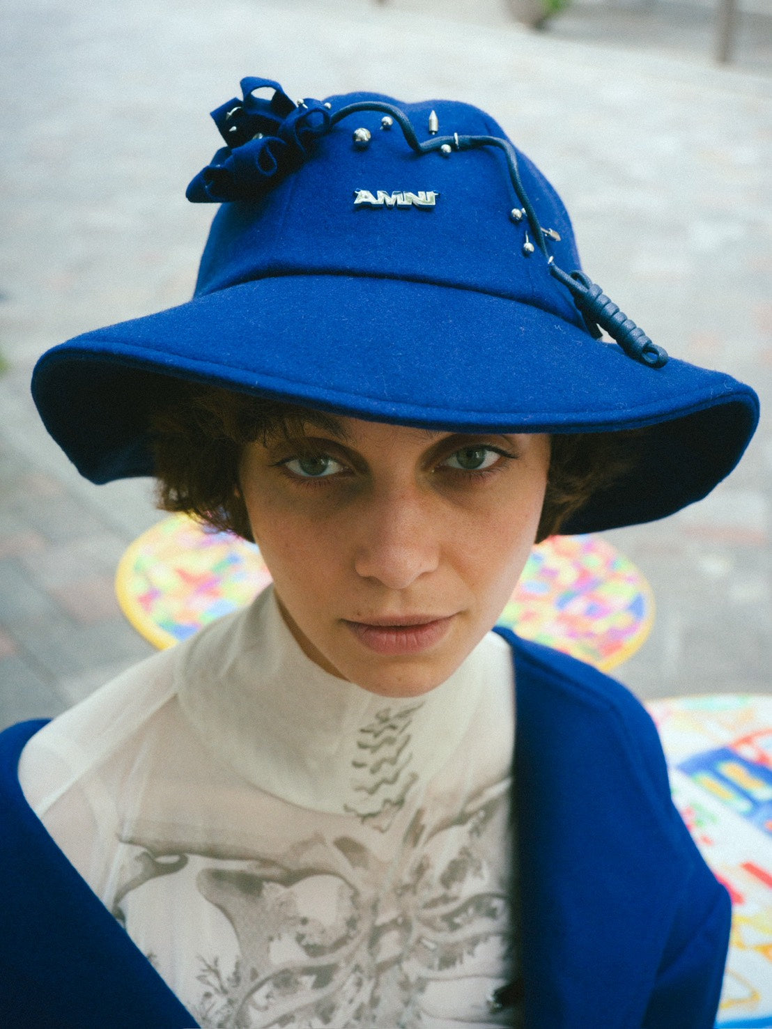 Gauss Flower Hat / Blue