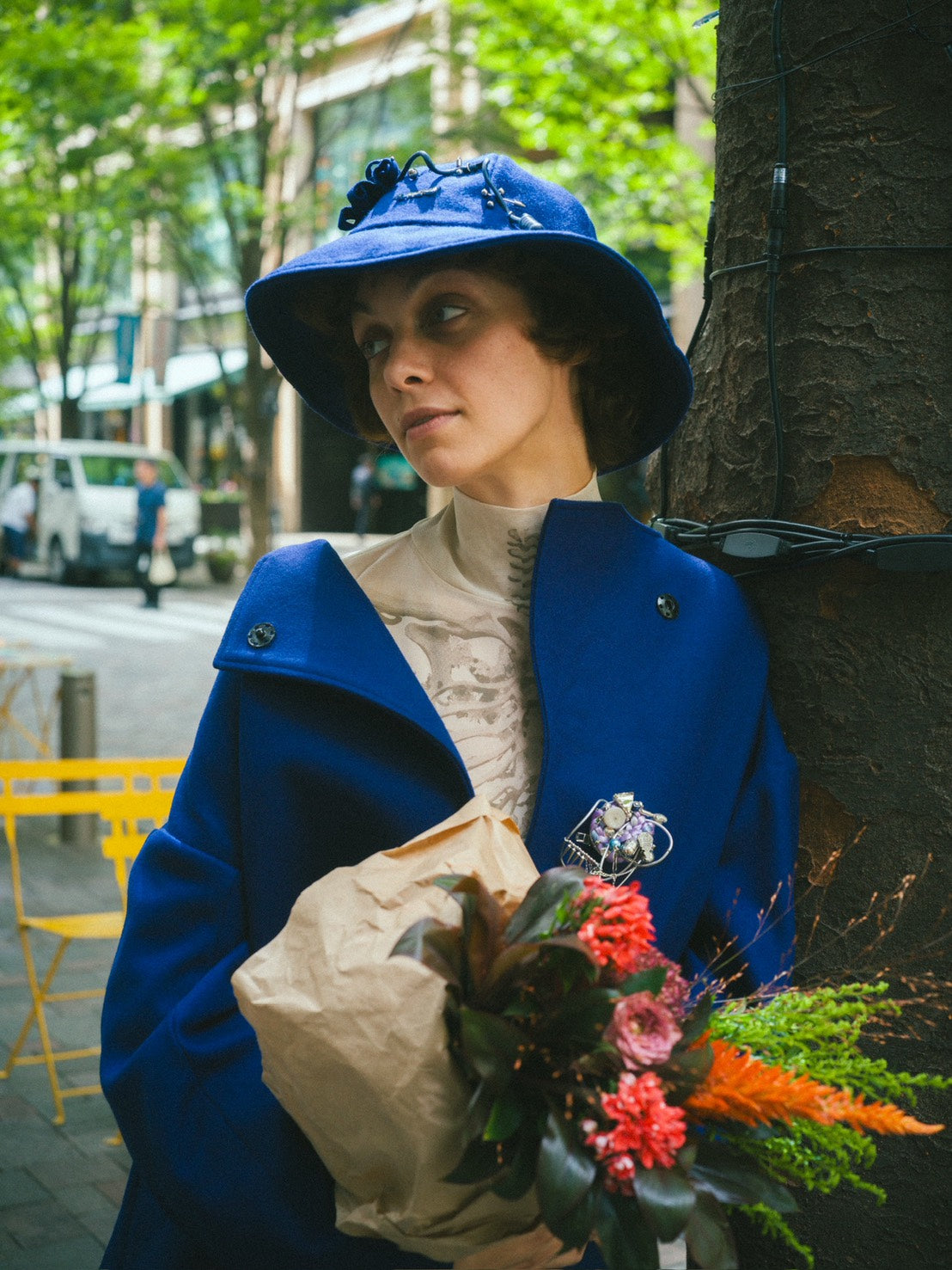 Gauss Flower Hat / Blue