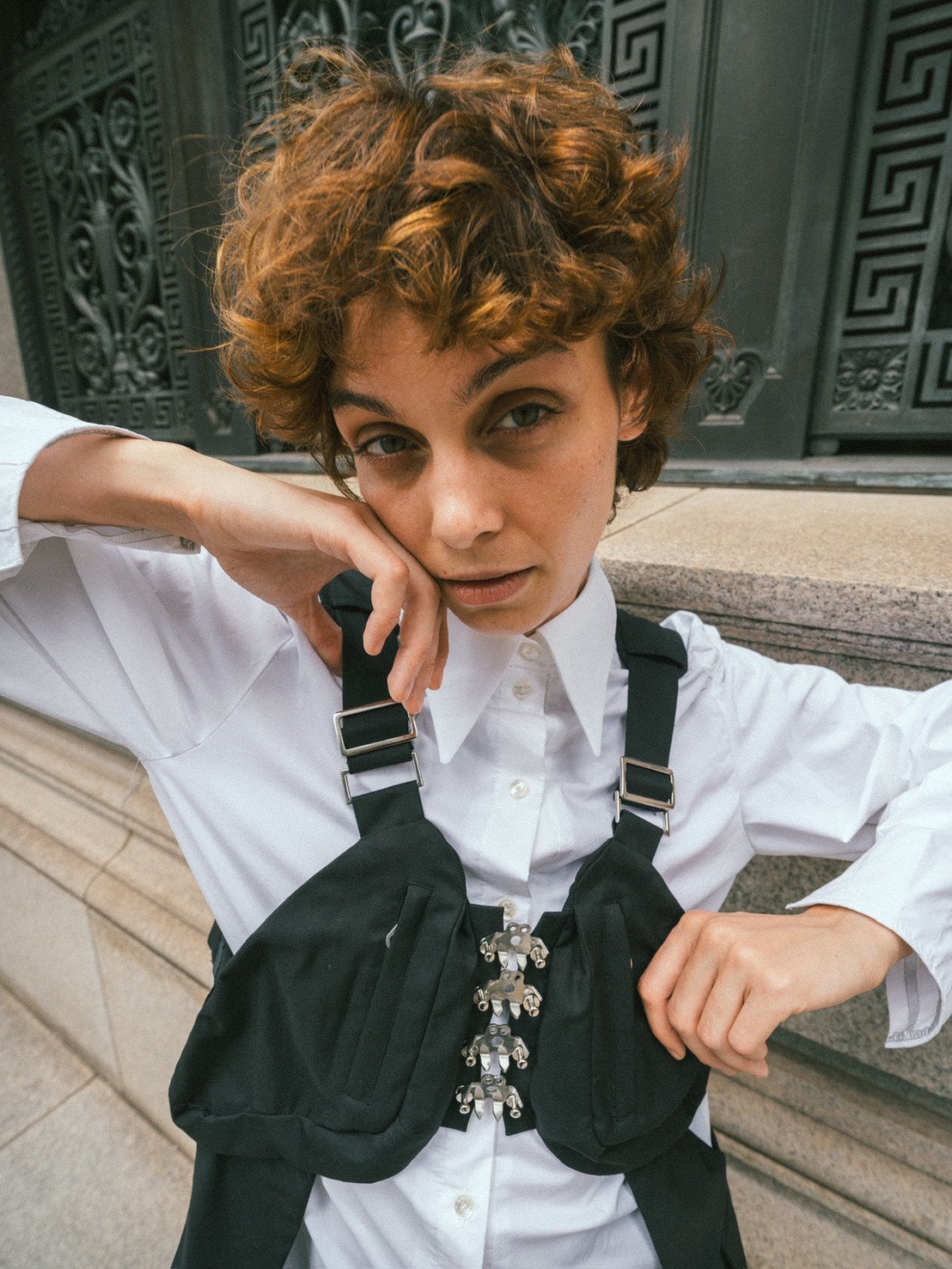 Lung outer vest / Black