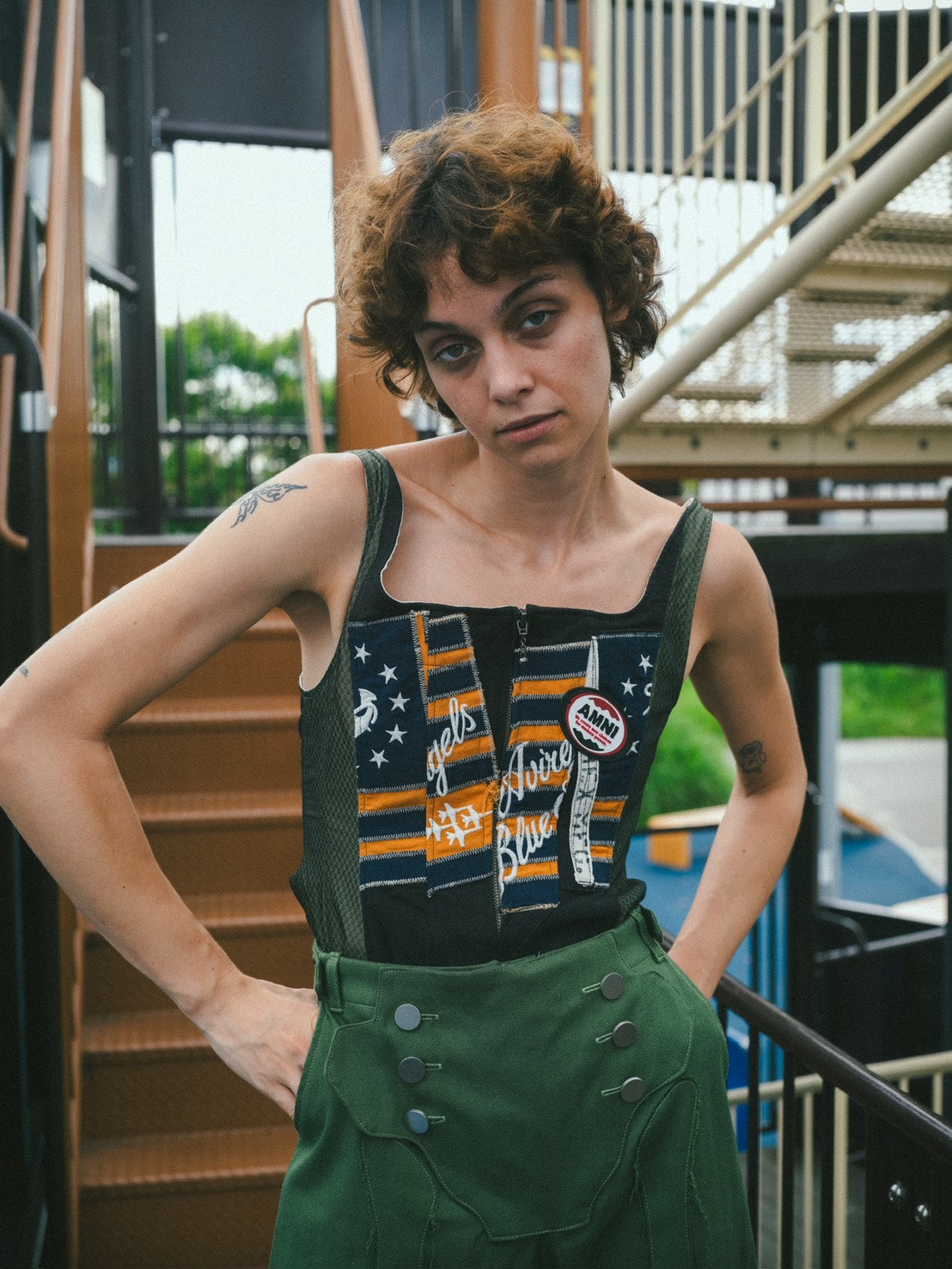 Skeleton pants / Green